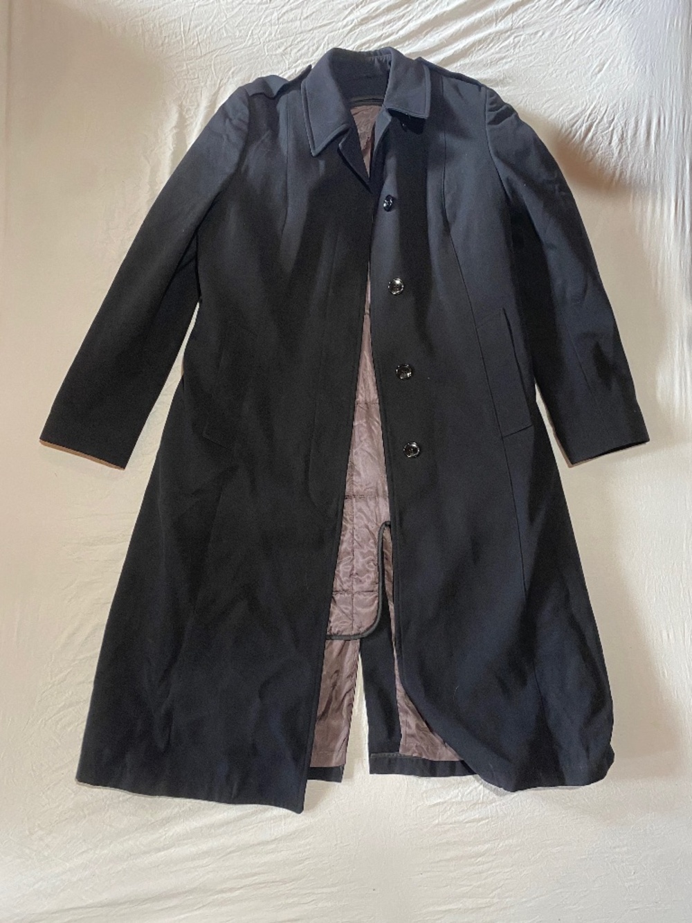Women's All Weather Wool Coat Size 69/36 Tall By Canadian Sportswear Co.